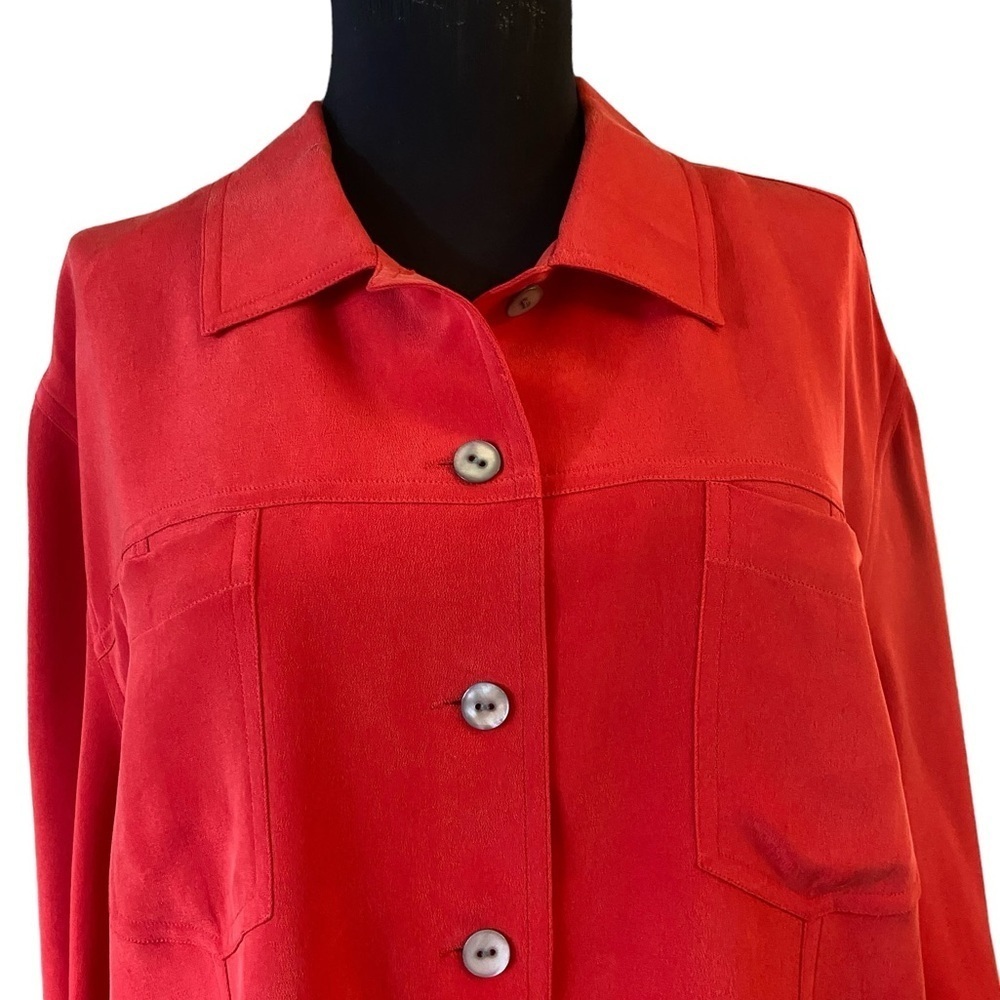Chico's Design Button-down Silk Blouse - image 10